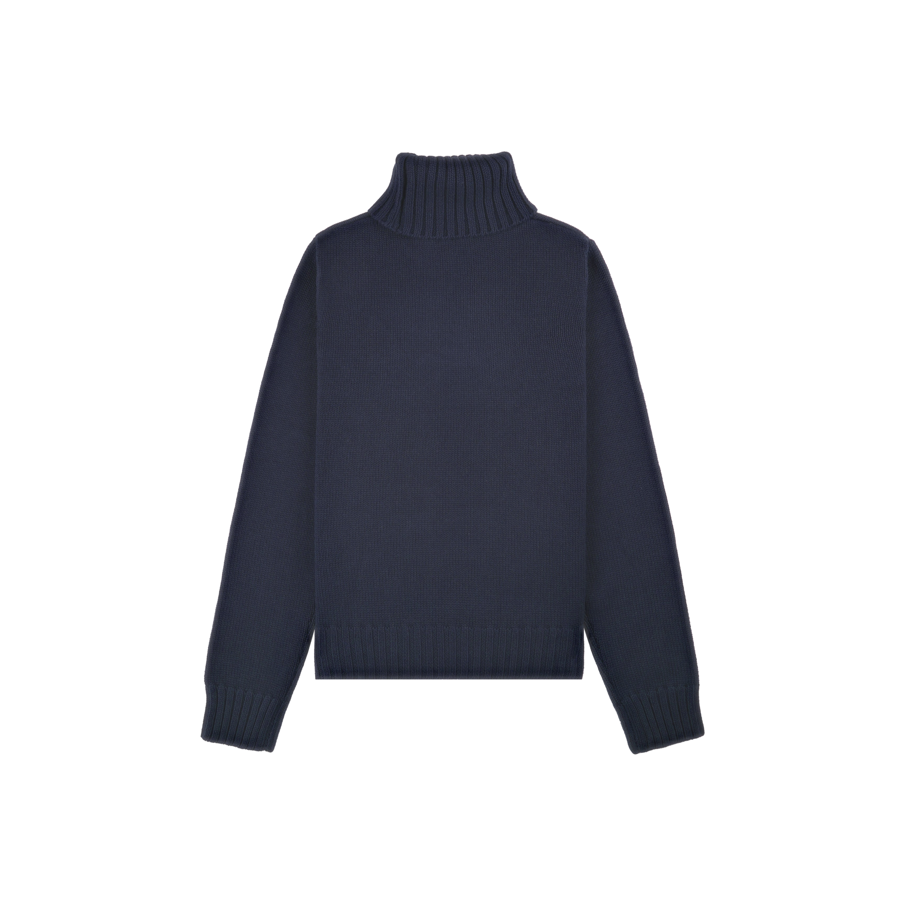 NY Crest Knitted Turtleneck - Navy