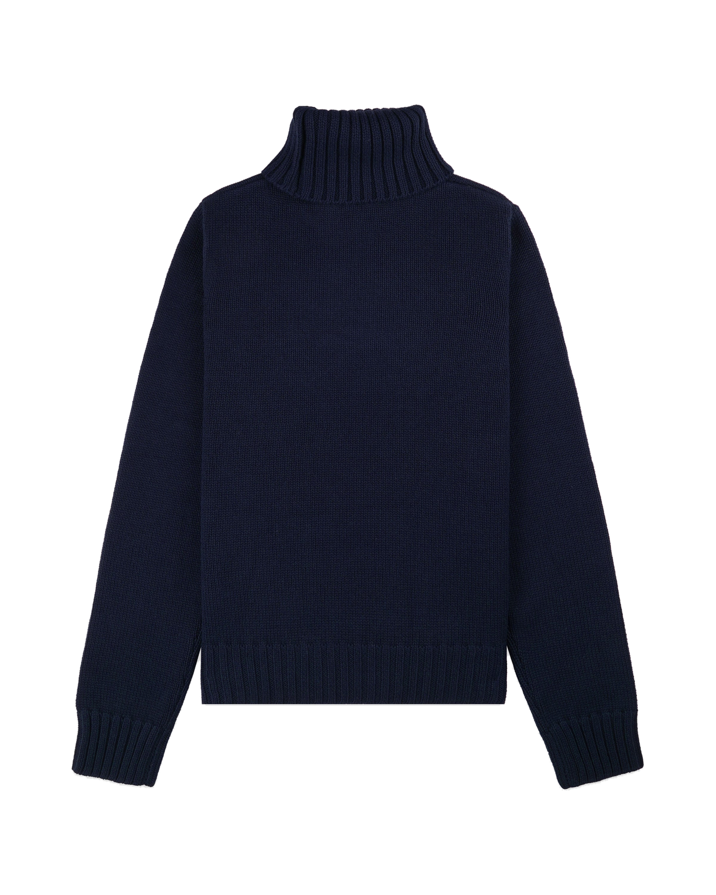 NY Crest Knitted Turtleneck - Navy