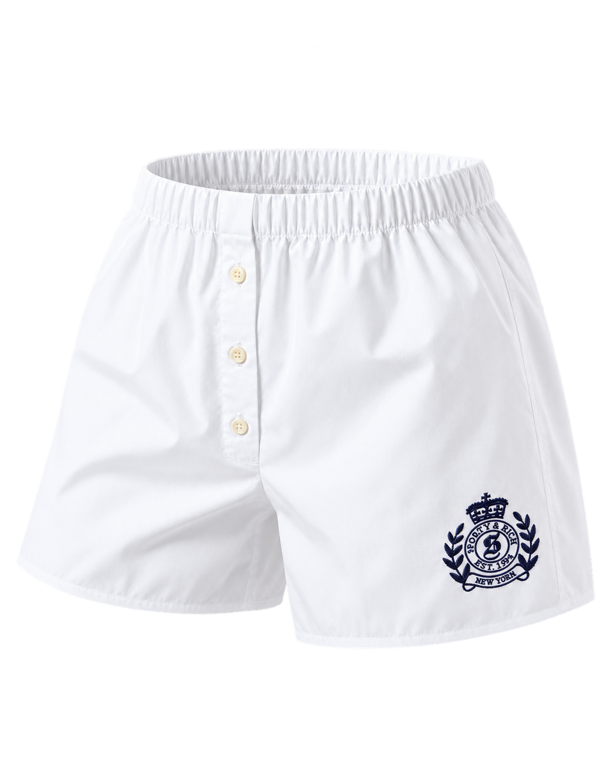 NY Crest Mini Boxer - White/Navy