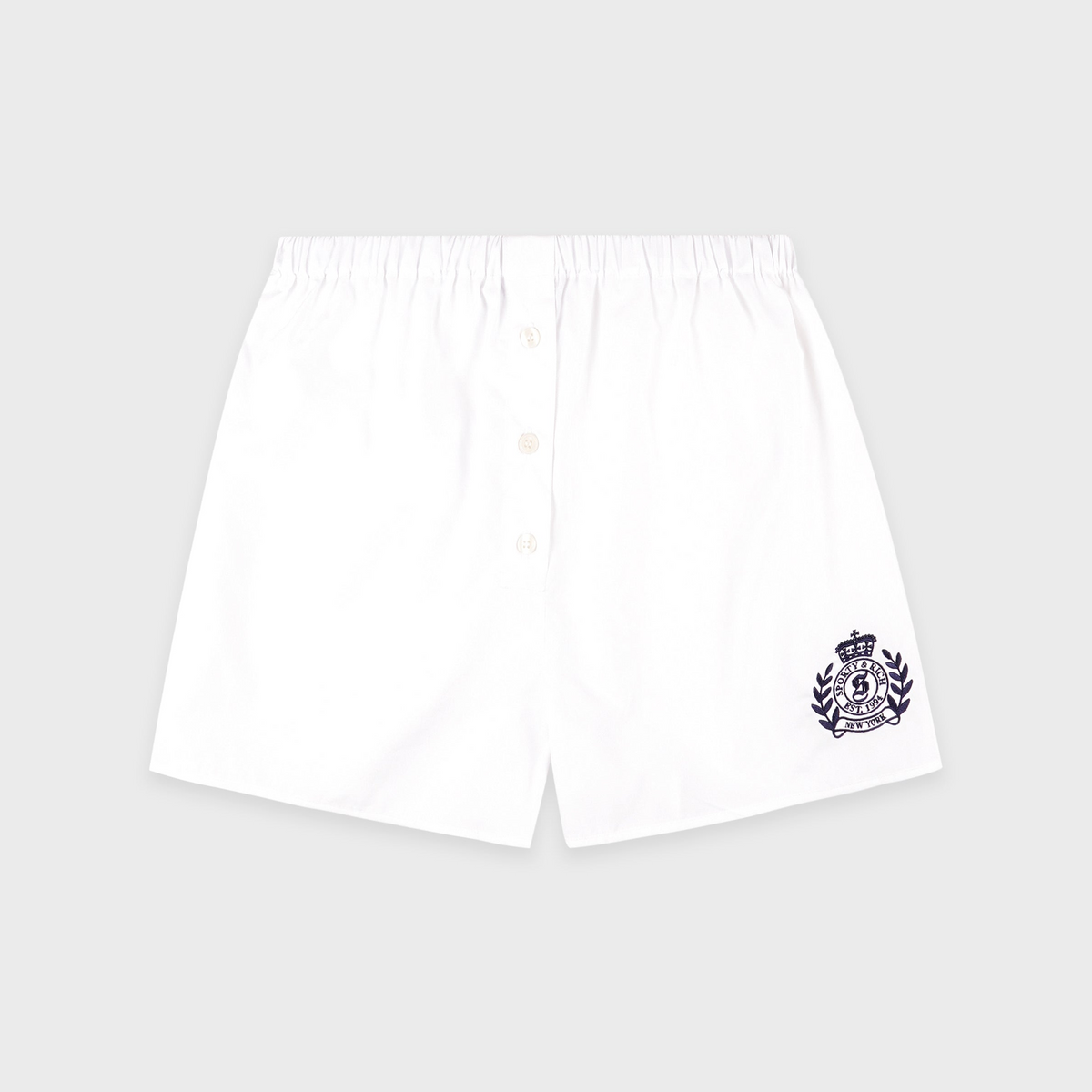 NY Crest Mini Boxer - White/Navy