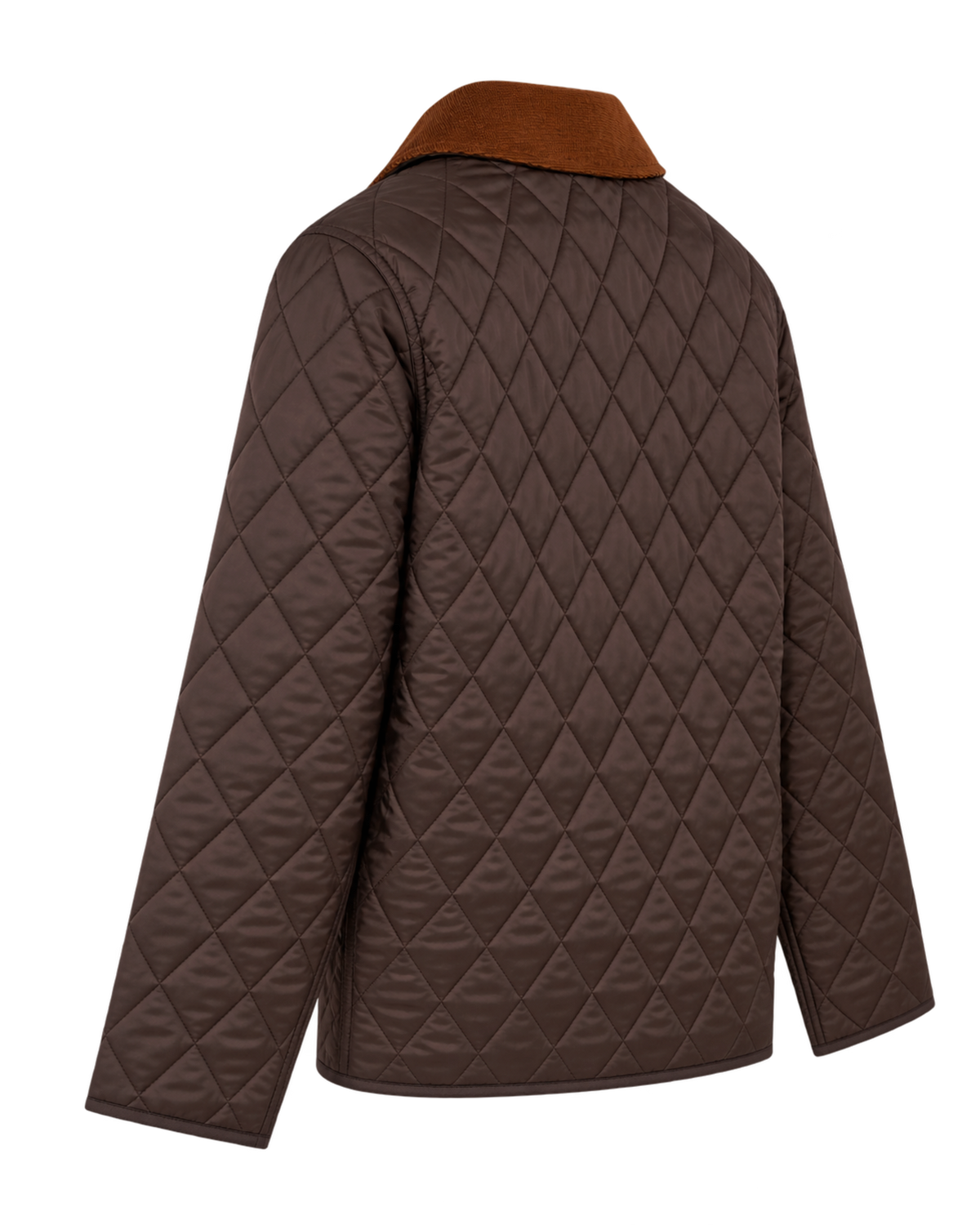 NY Crest Nylon Quilted Jacket - Chocolate