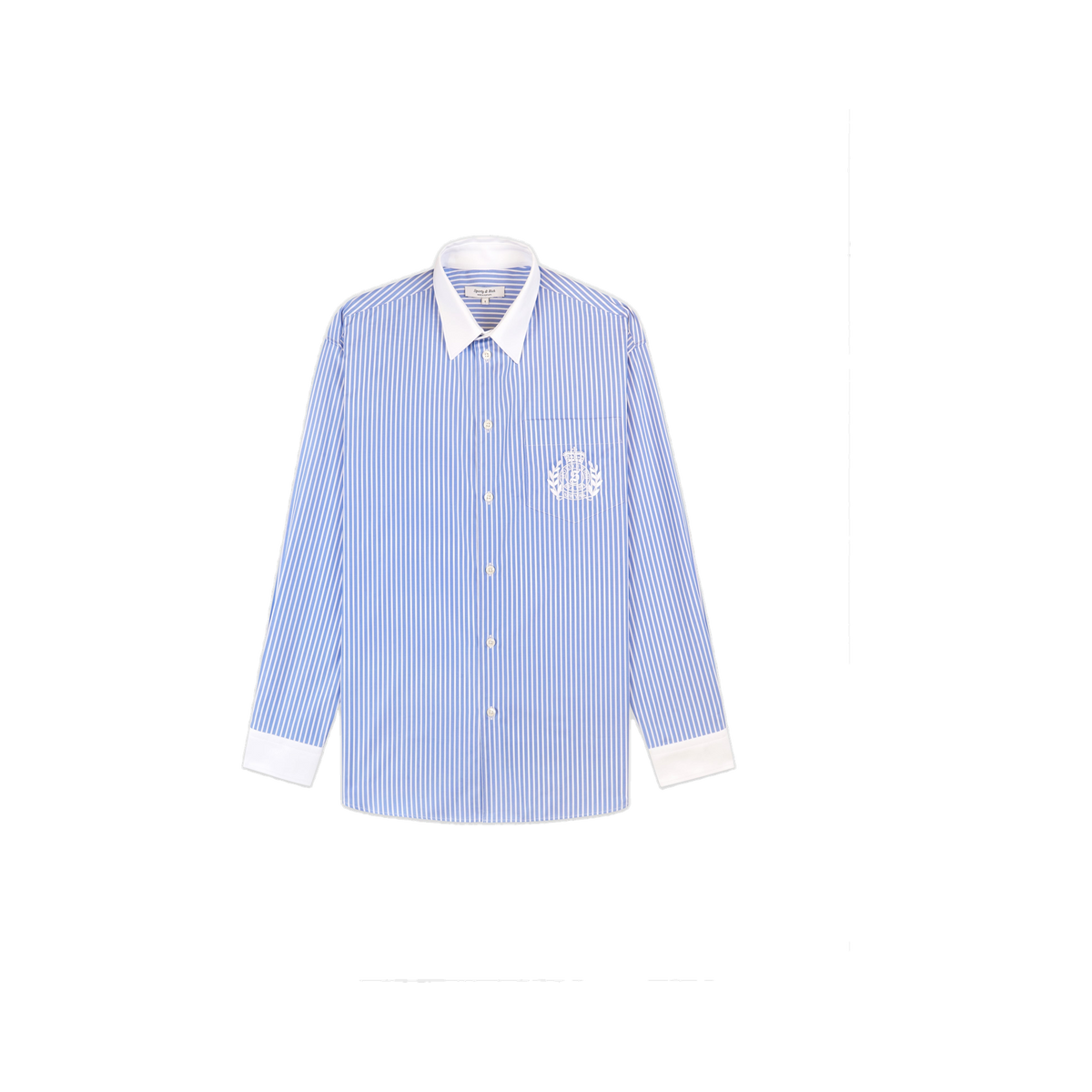 NY Crest Oversized Shirt - Navy Stripe