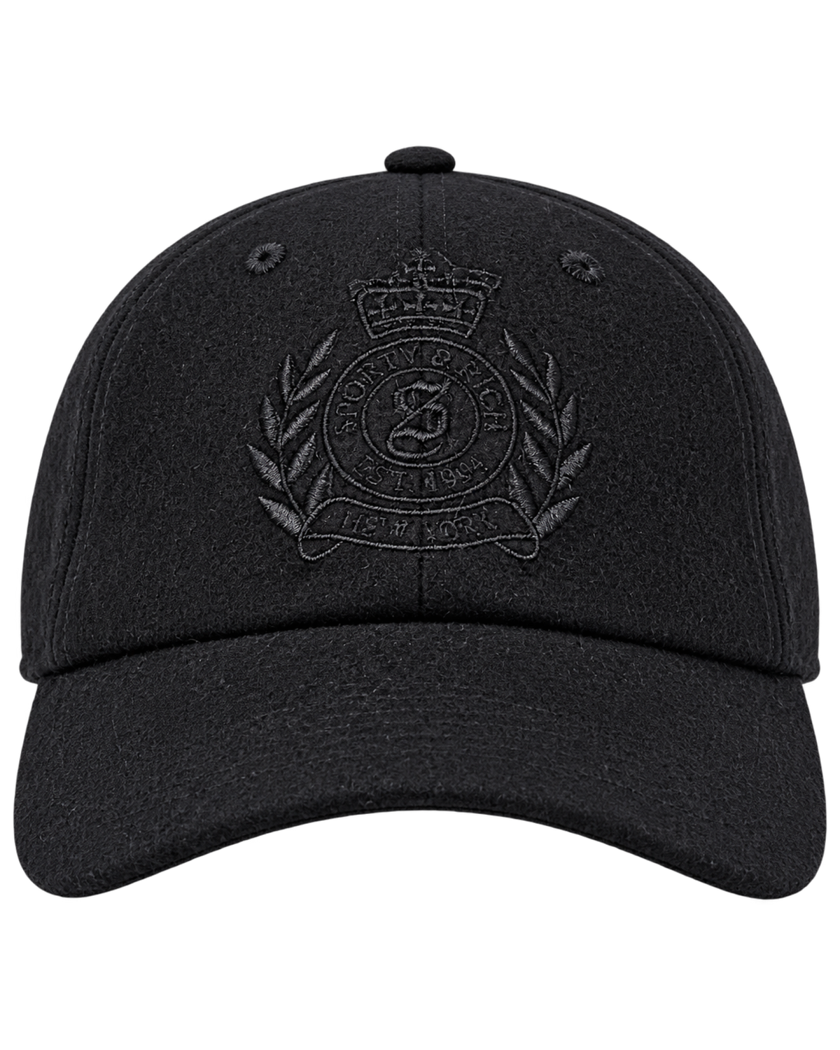 NY Crest Wool Hat - Black