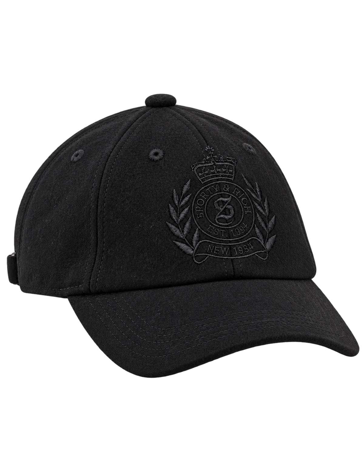 NY Crest Wool Hat - Black