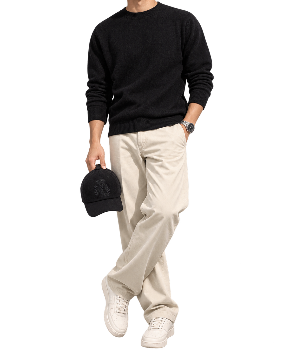 NY Crest Wool Hat - Black