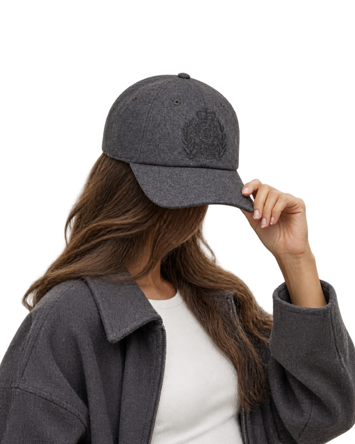 NY Crest Wool Hat - Cool Gray