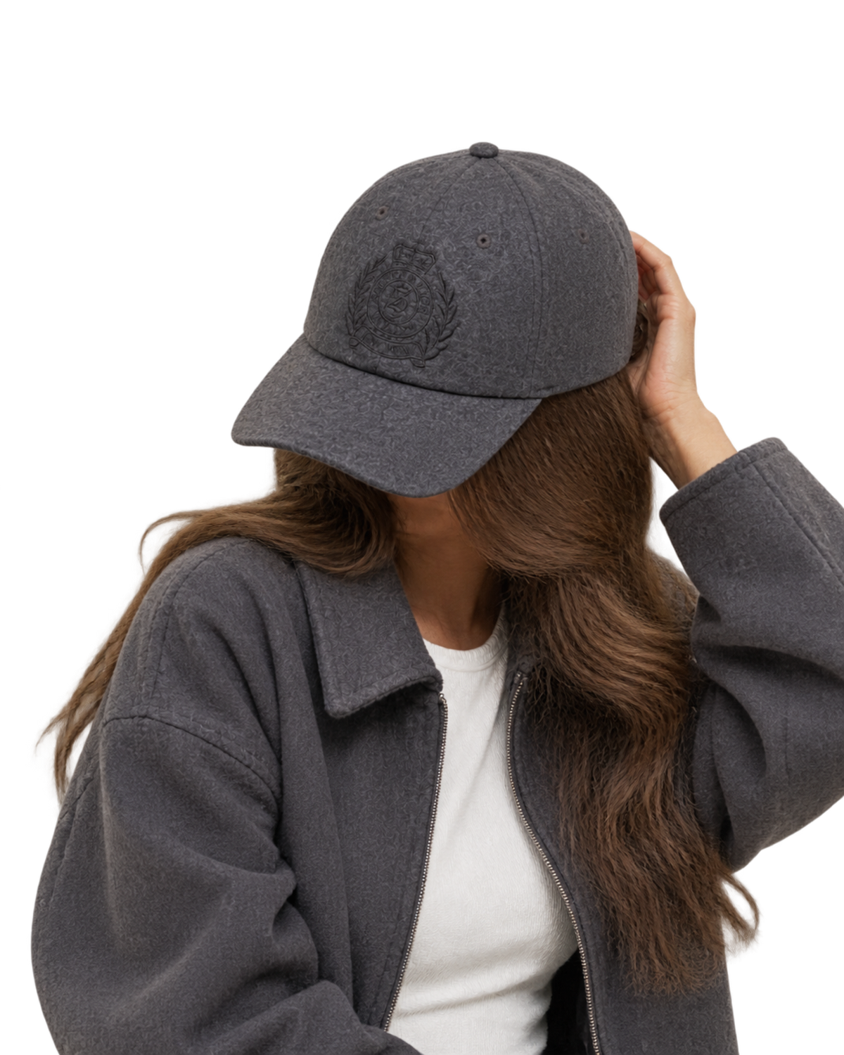 NY Crest Wool Hat - Cool Gray