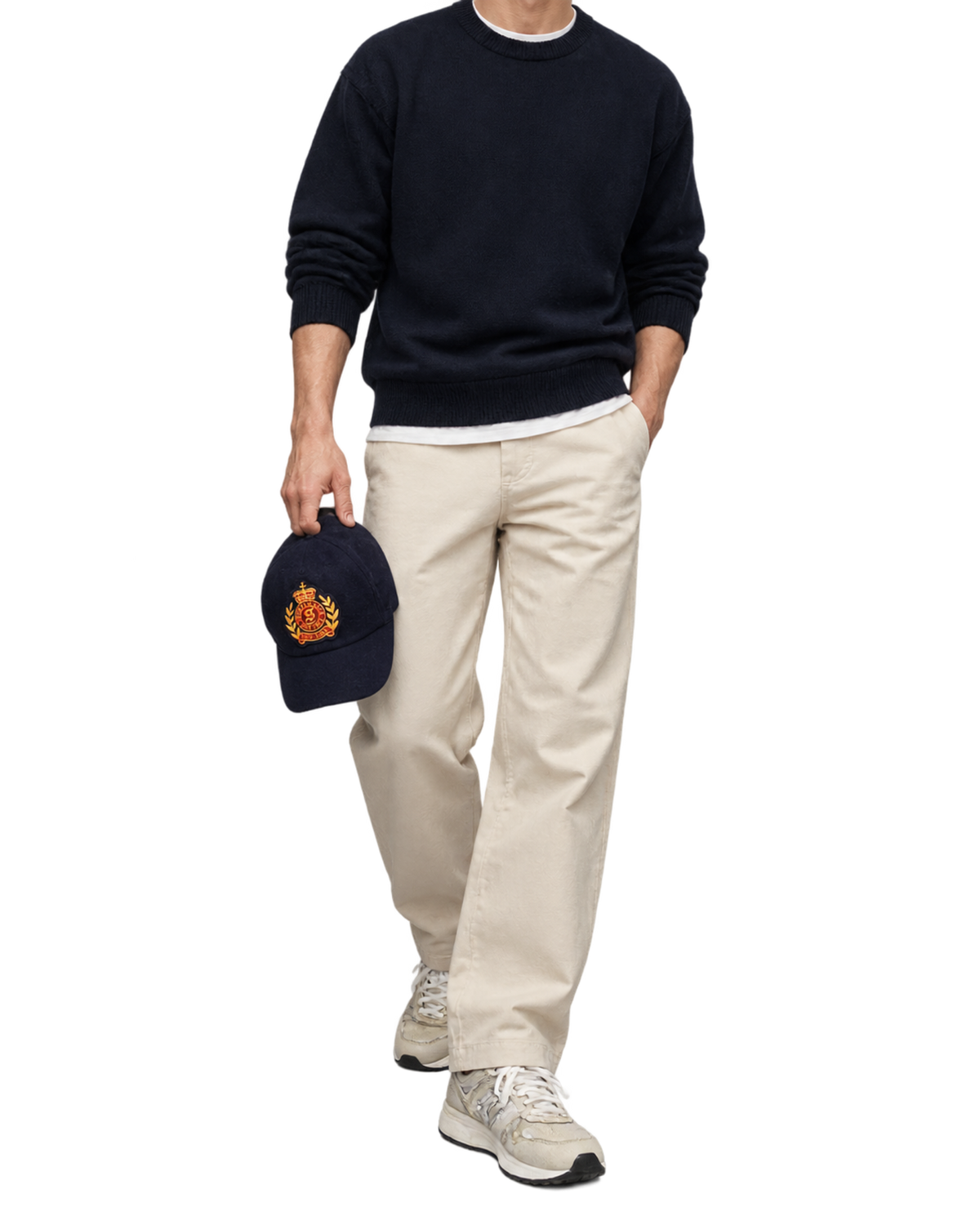 NY Crest Wool Hat - Navy
