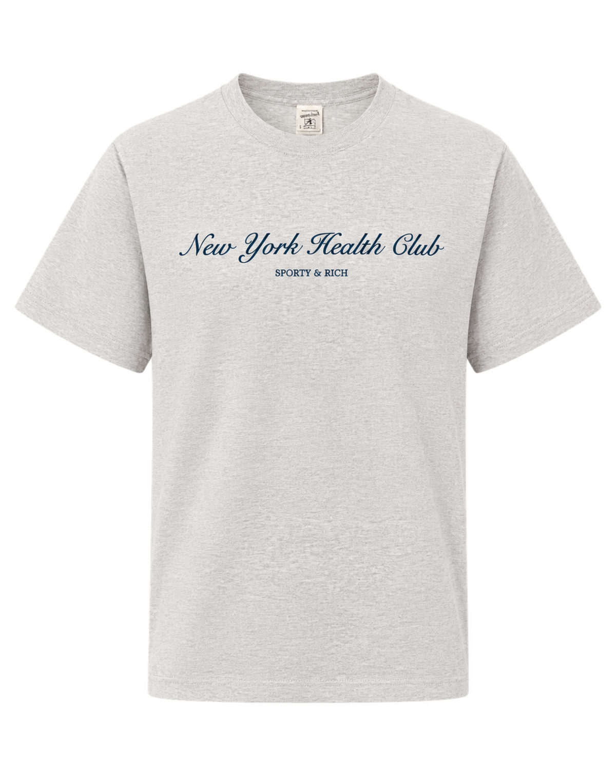 NY Health Club T-Shirt - Heather Gray/Navy