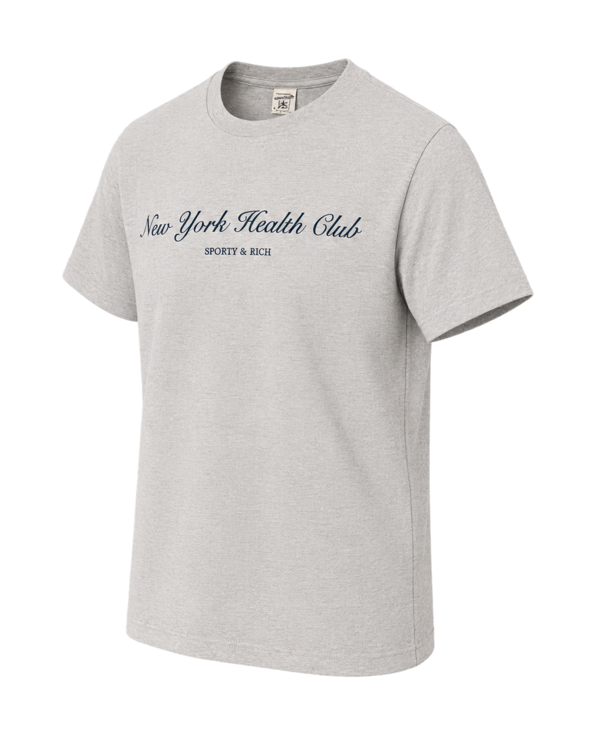 NY Health Club T-Shirt - Heather Gray/Navy