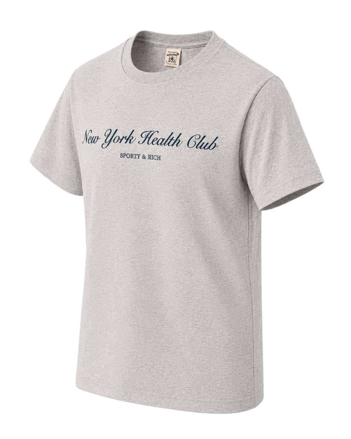 NY Health Club T-Shirt - Heather Gray/Navy