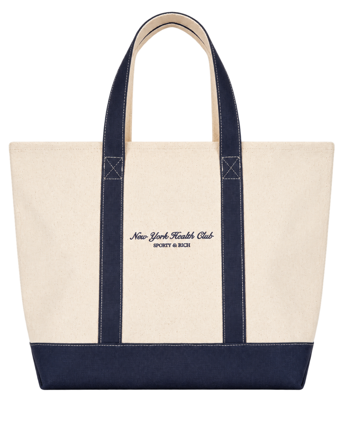 NY Health Club Tote Bag - Natural/Navy