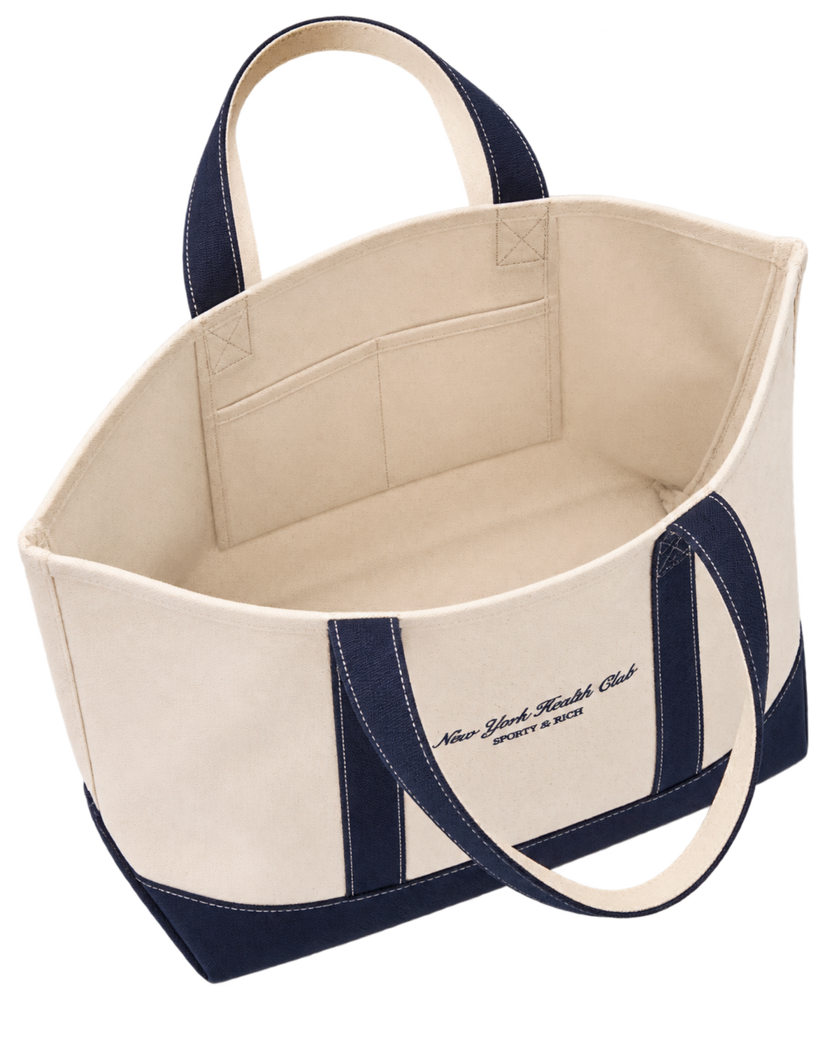 NY Health Club Tote Bag - Natural/Navy