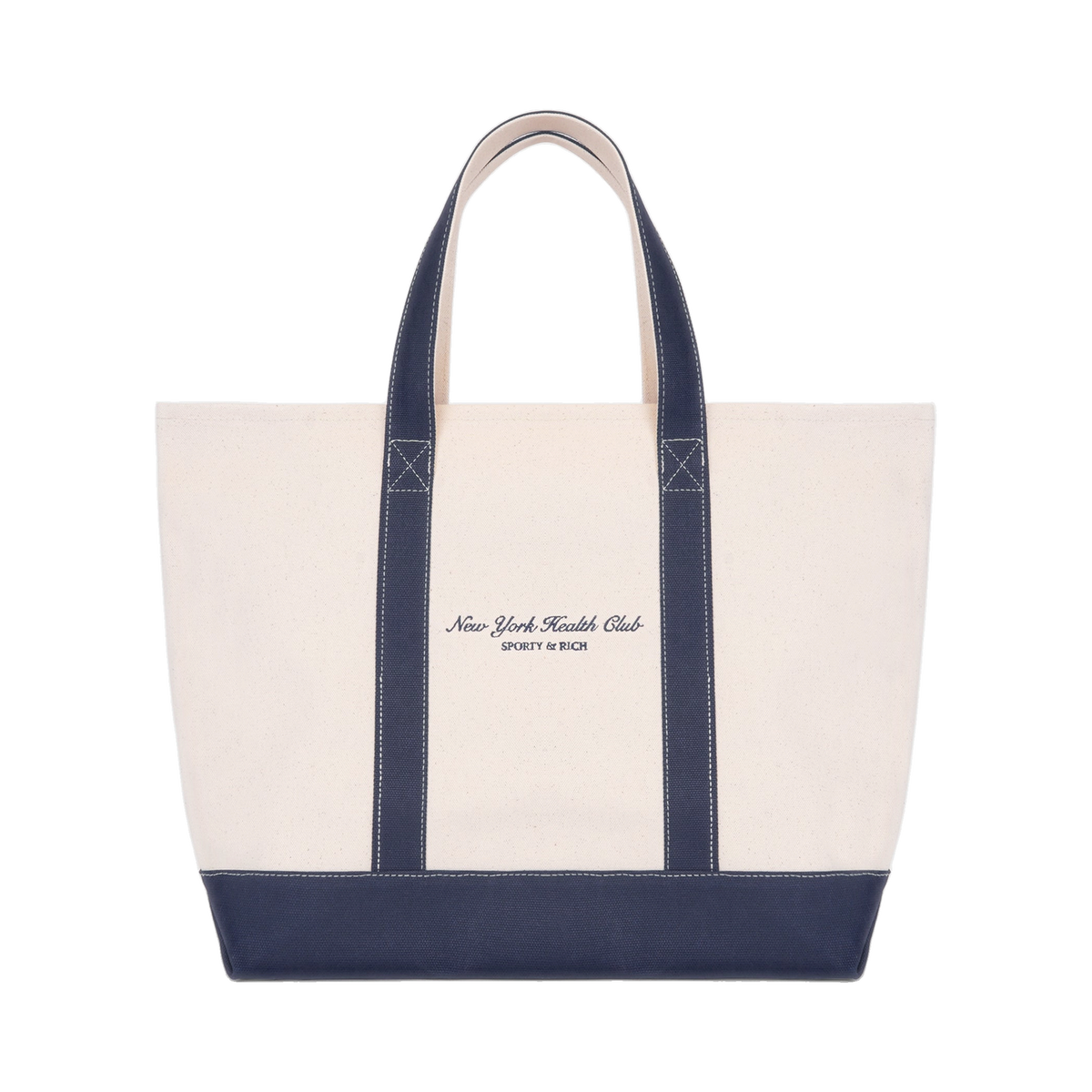 NY Health Club Tote Bag - Natural/Navy