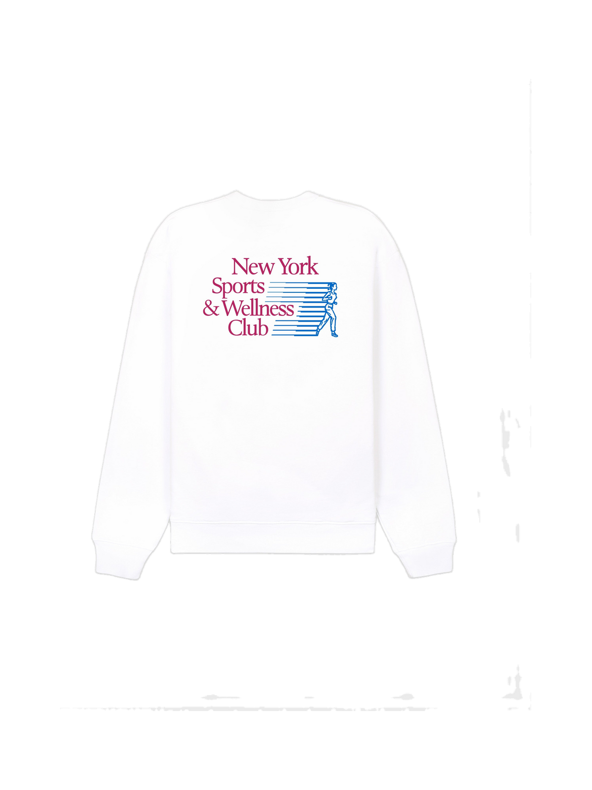 NY Motion Crewneck - White/Berry/Azure