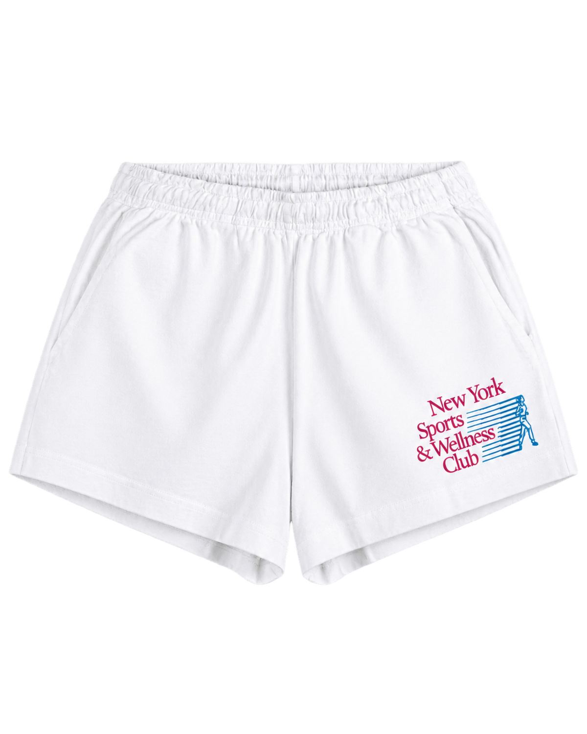 NY Motion Disco Short - White/Berry/Azure
