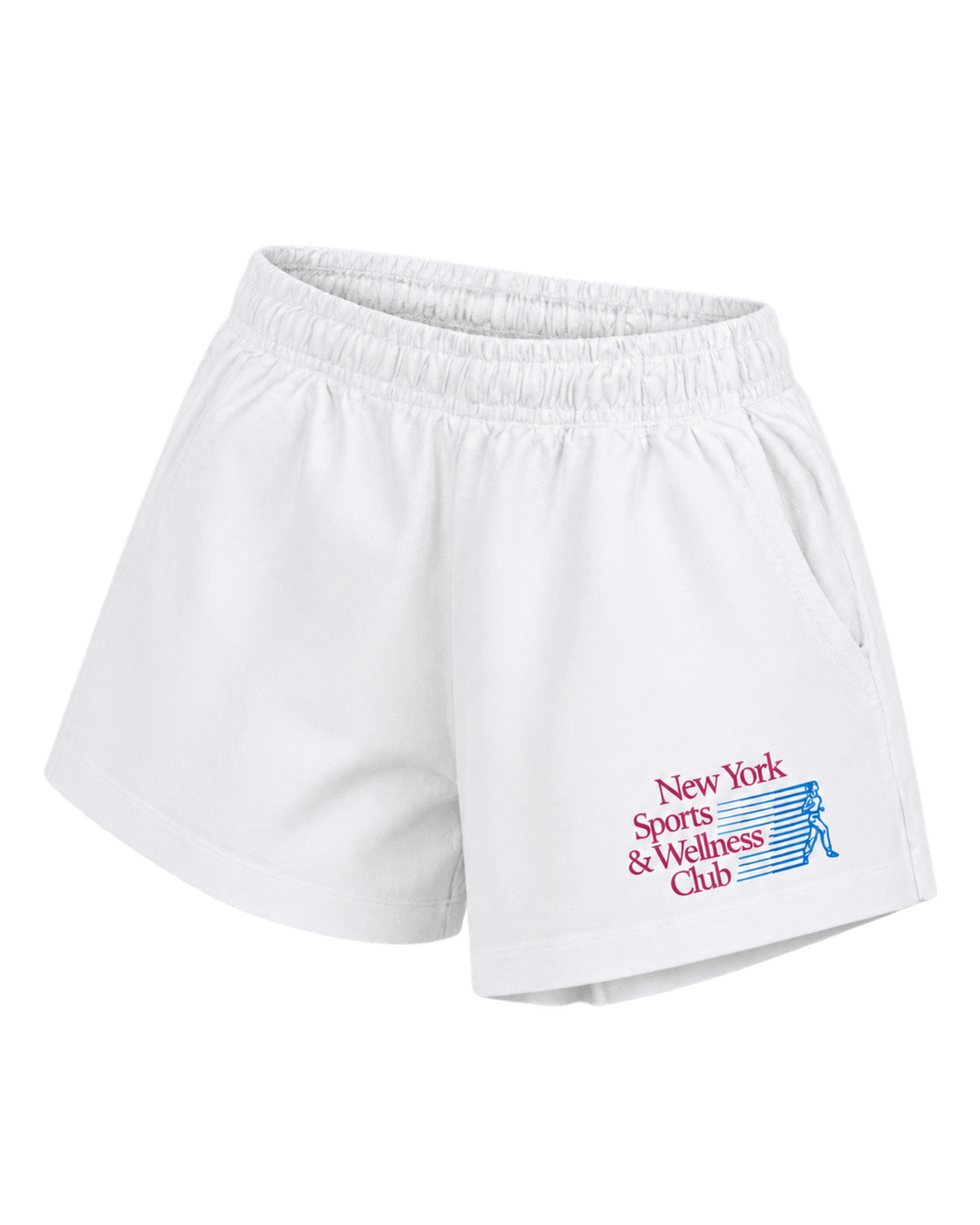 NY Motion Disco Short - White/Berry/Azure