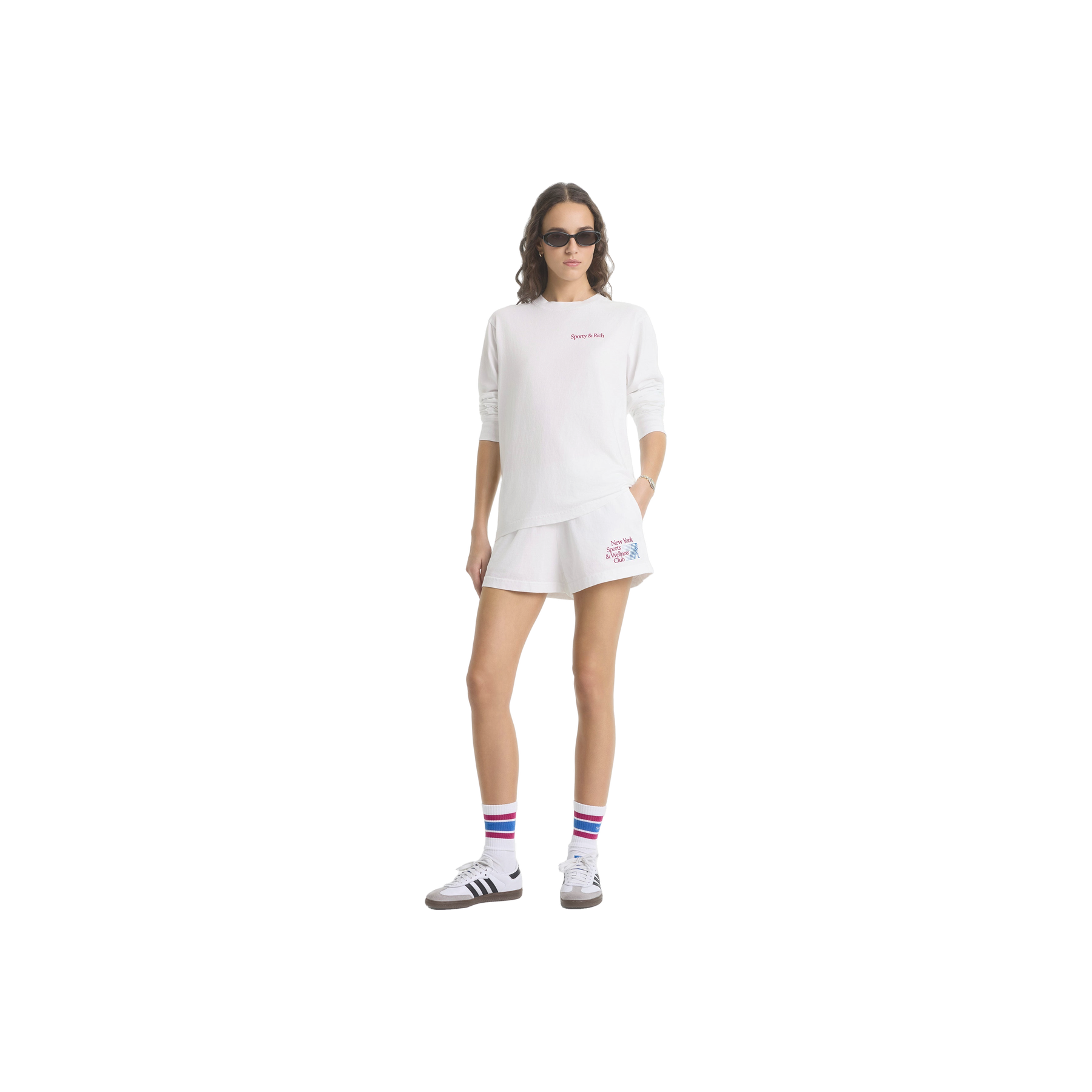 NY Motion Disco Short - White/Berry/Azure