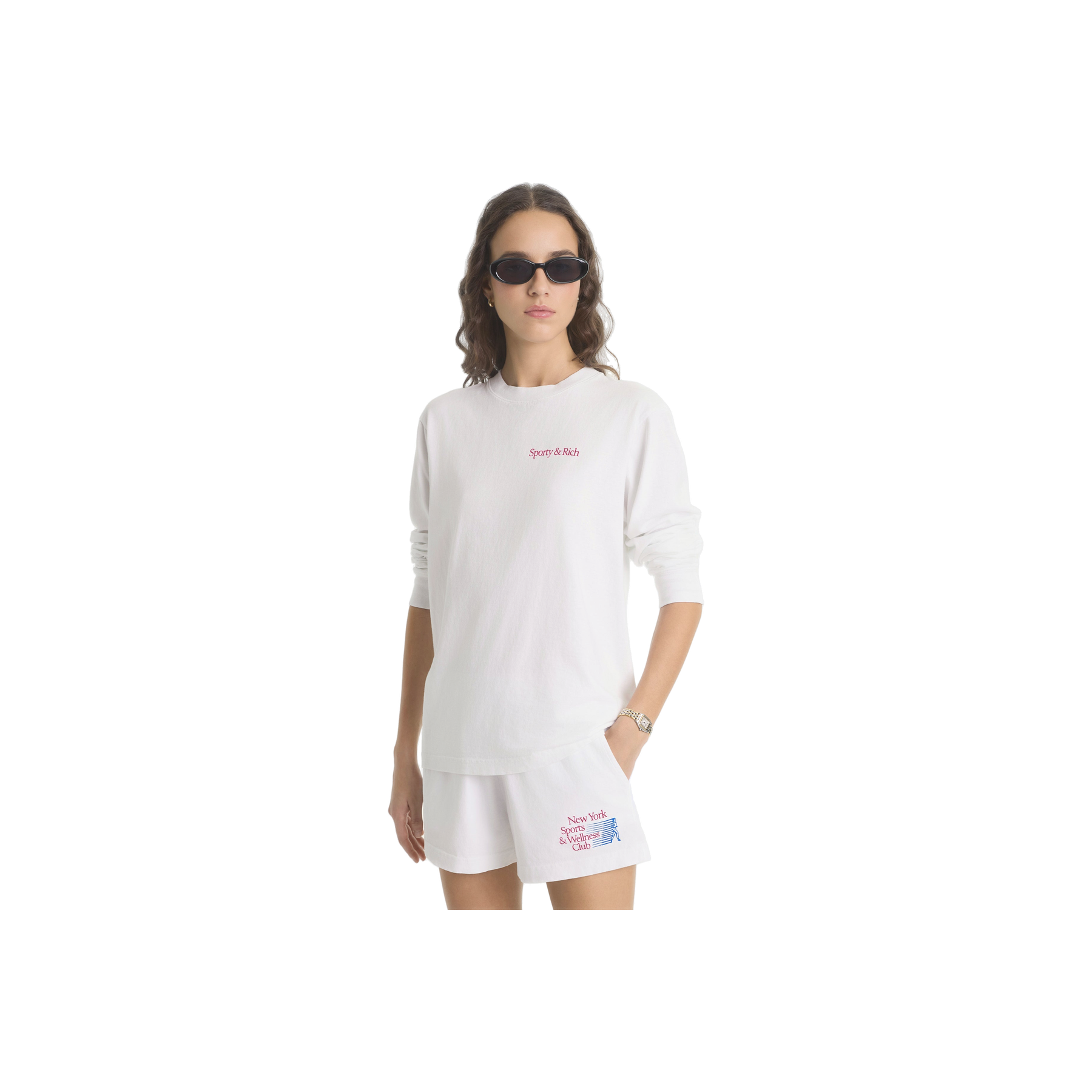 NY Motion Disco Short - White/Berry/Azure