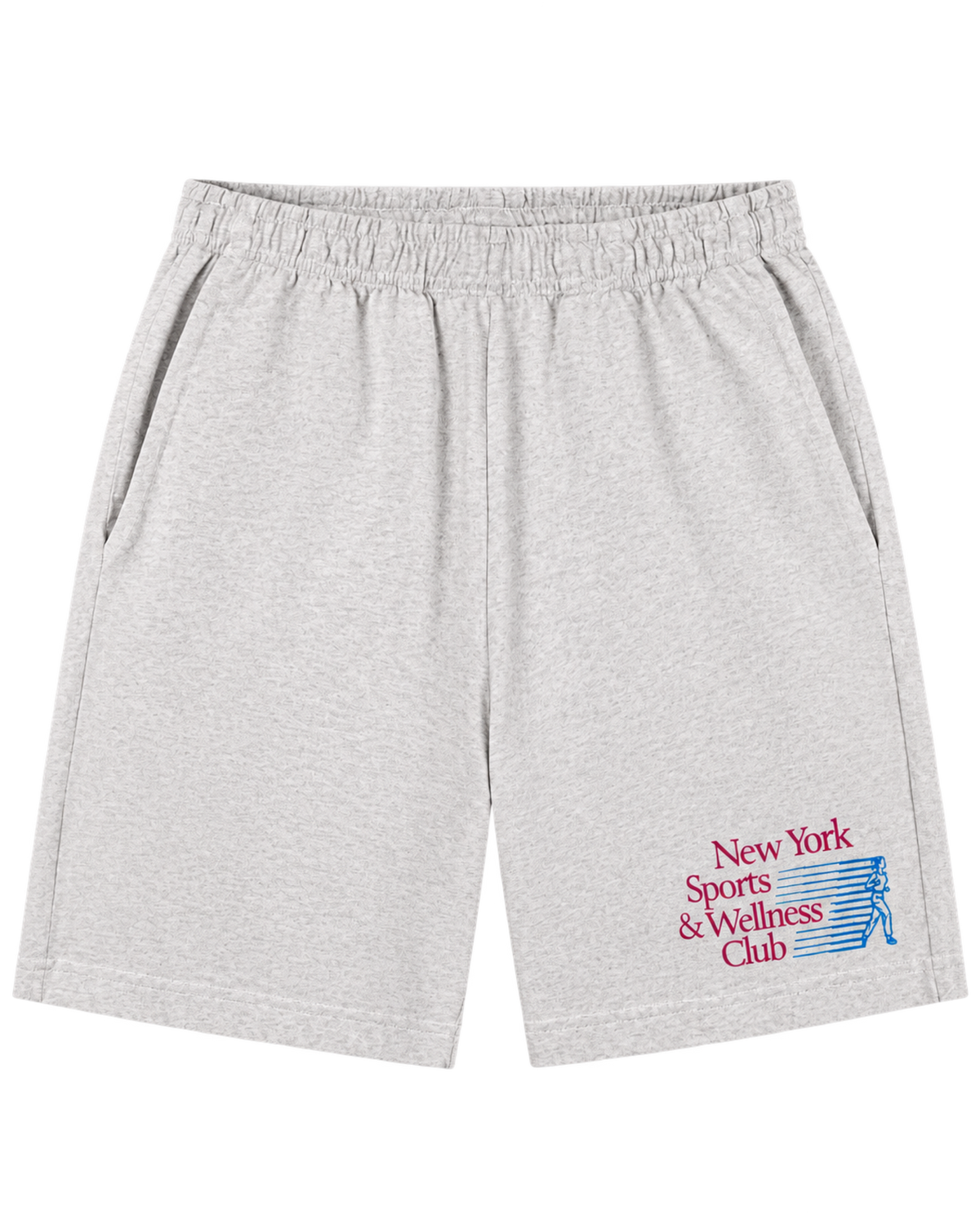 NY Motion Gym Short - Heather Gray/Berry/Azure
