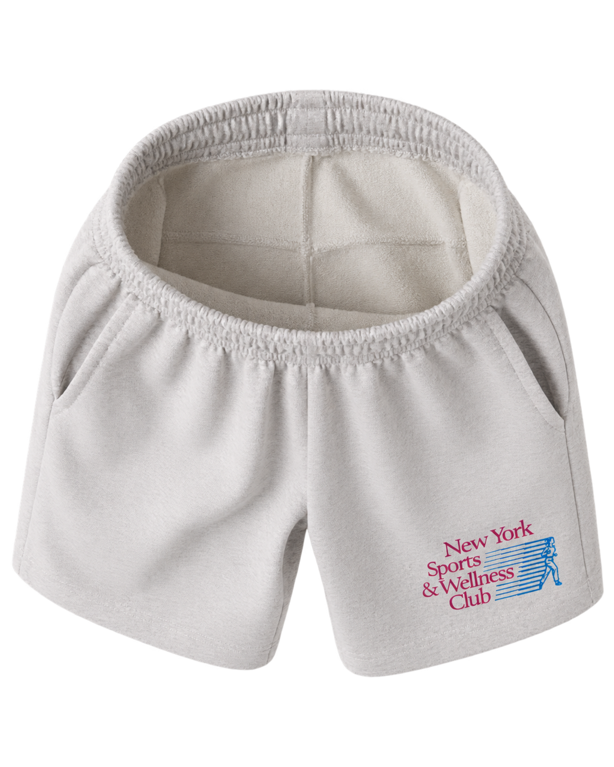 NY Motion Gym Short - Heather Gray/Berry/Azure