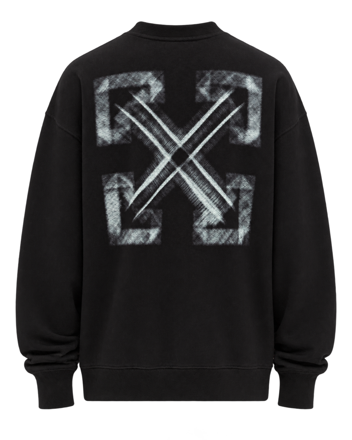 Off White Vibe Arrow Skate Crewneck Sweatshirt Black