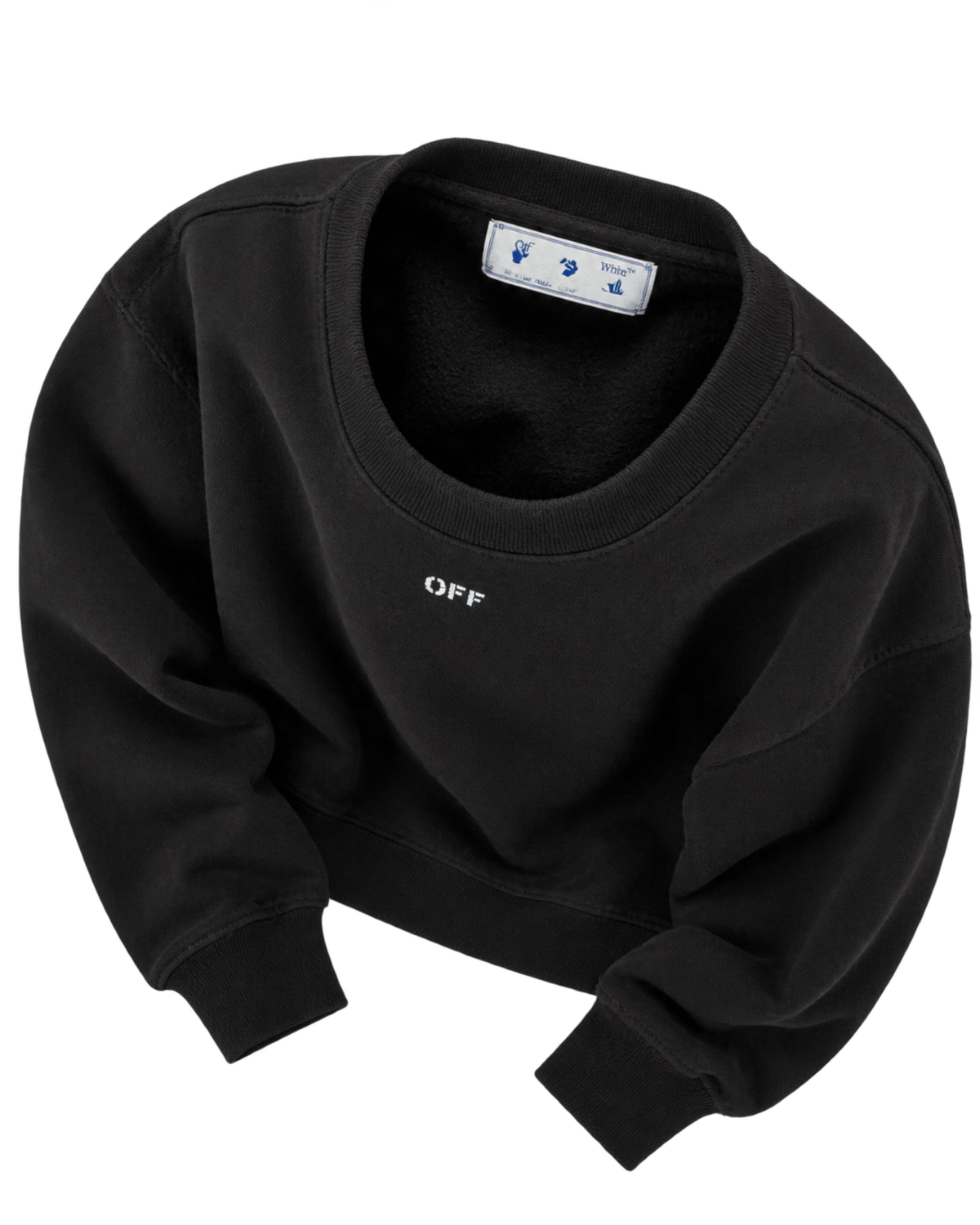 Off White Vibe Arrow Skate Crewneck Sweatshirt Black