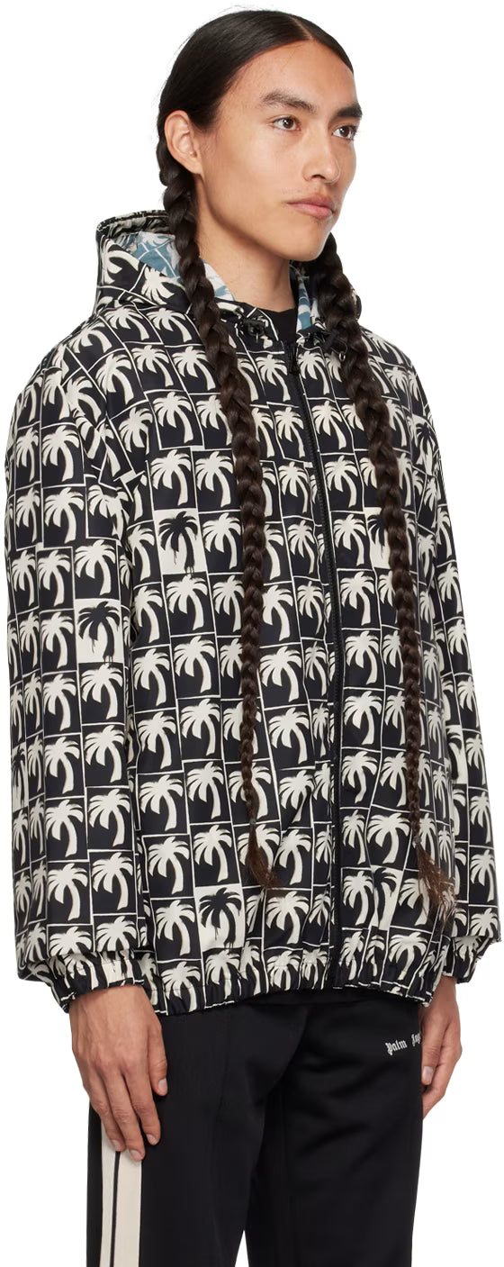 Black & White Dripping Palm Jacket
