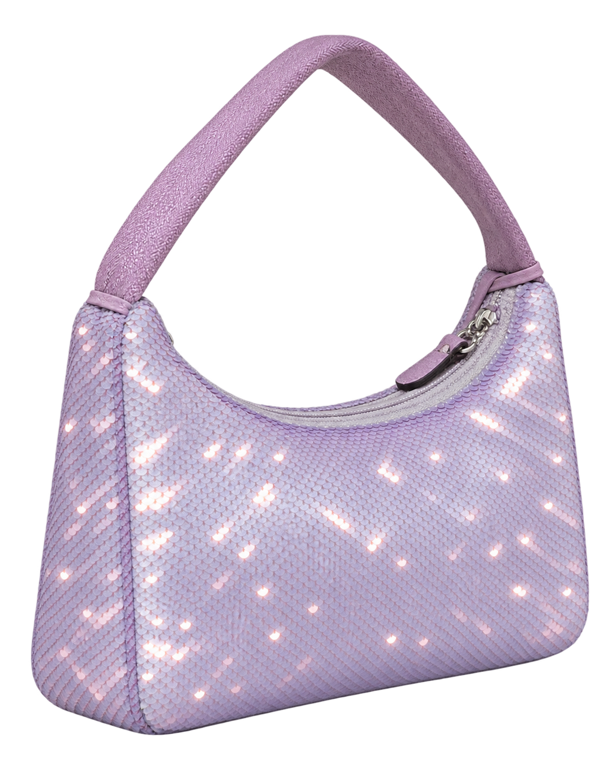Paillettes Sequin Mini Re-Edition 2000 Bag Lilium Black