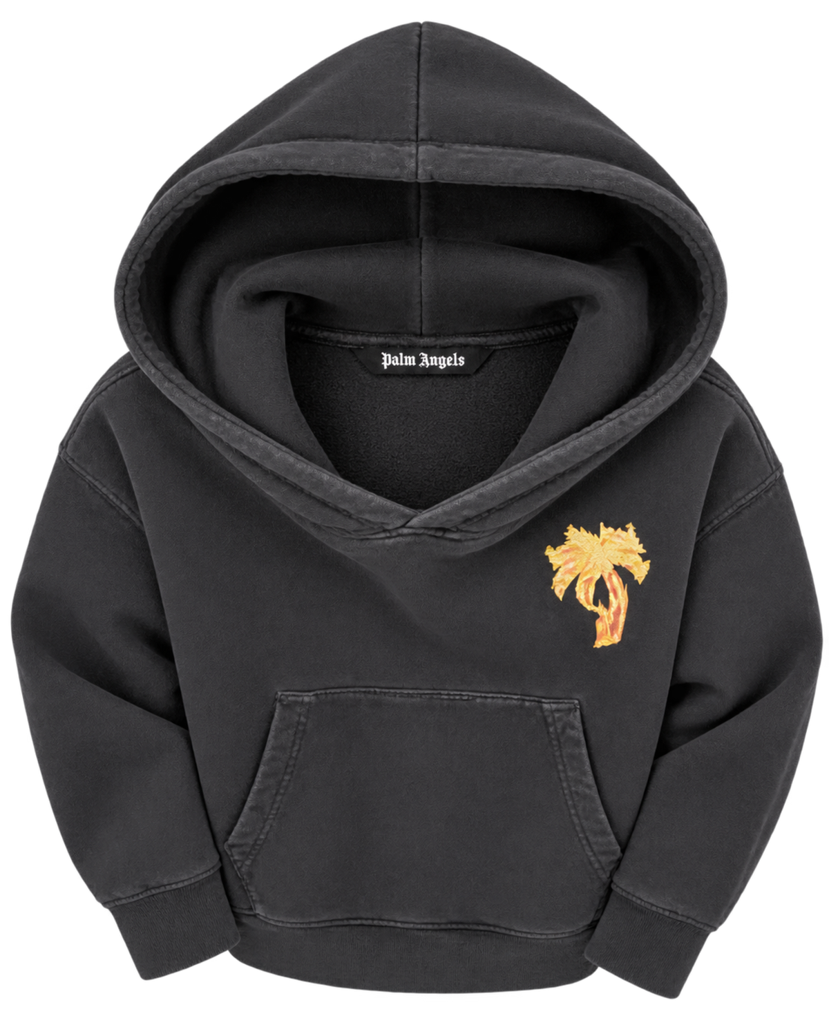 Palm Angels Burning Palm Cotton Hoodie
