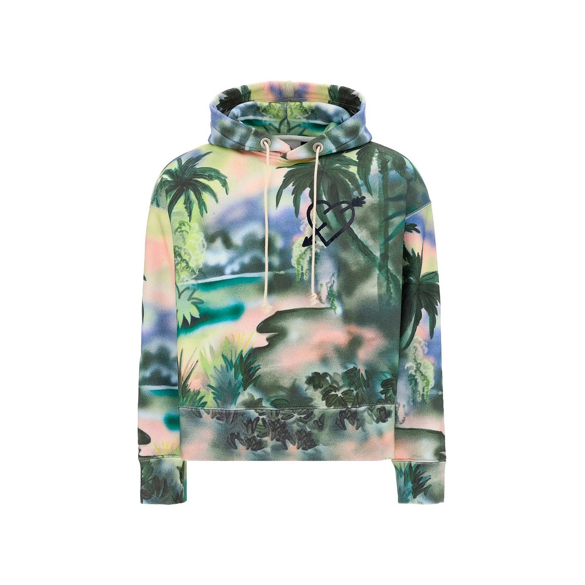Palm Angels Cotton Hooded Sweatshirt