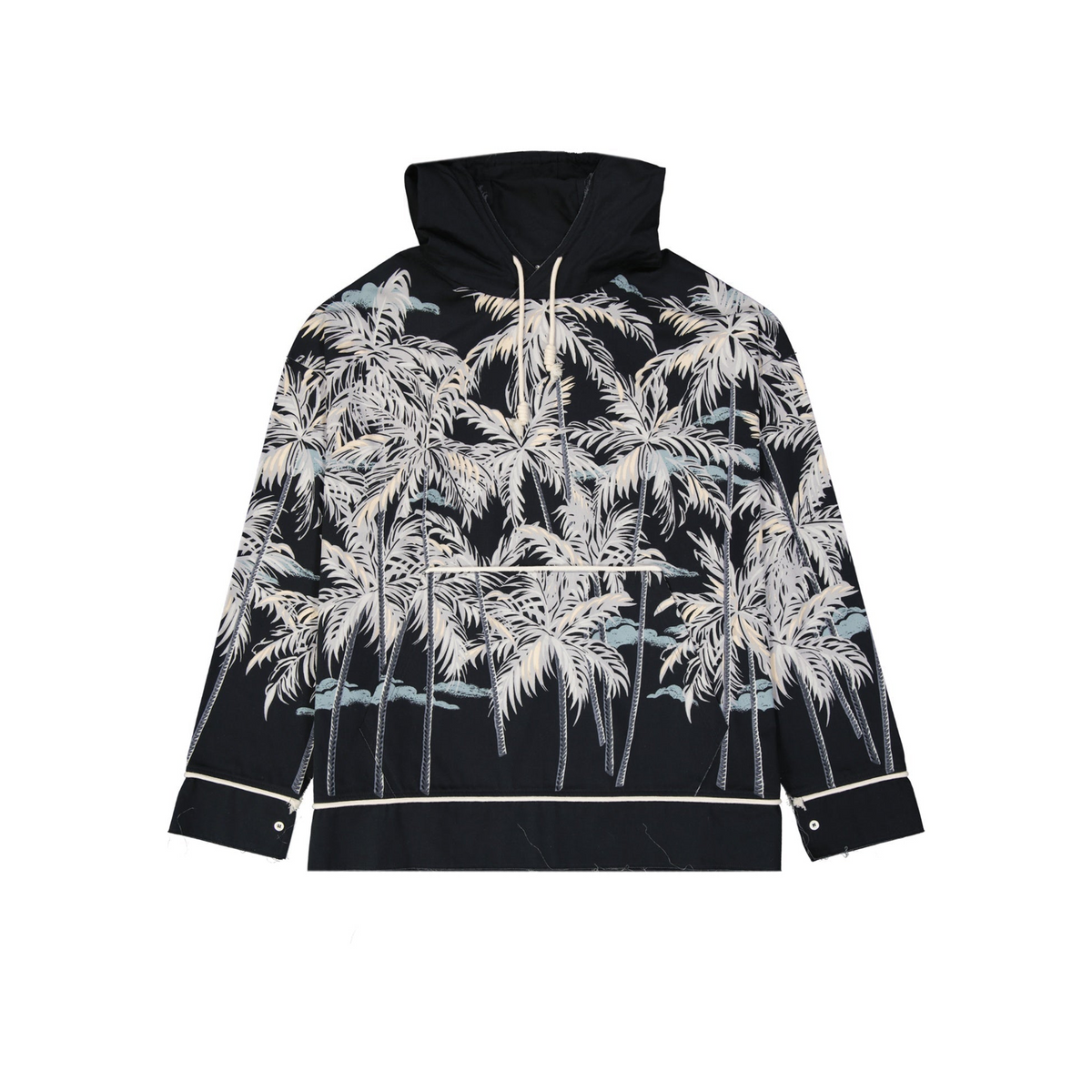 Palm Angels Hooded Printed Shirt