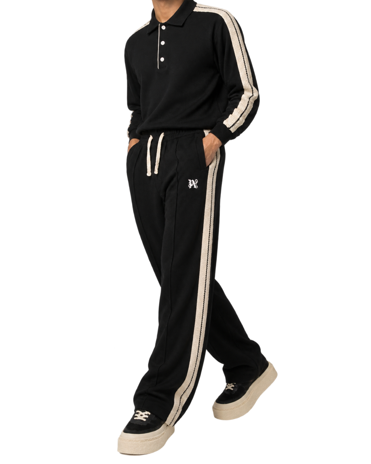 Palm Angels monogram-embroidered track pants