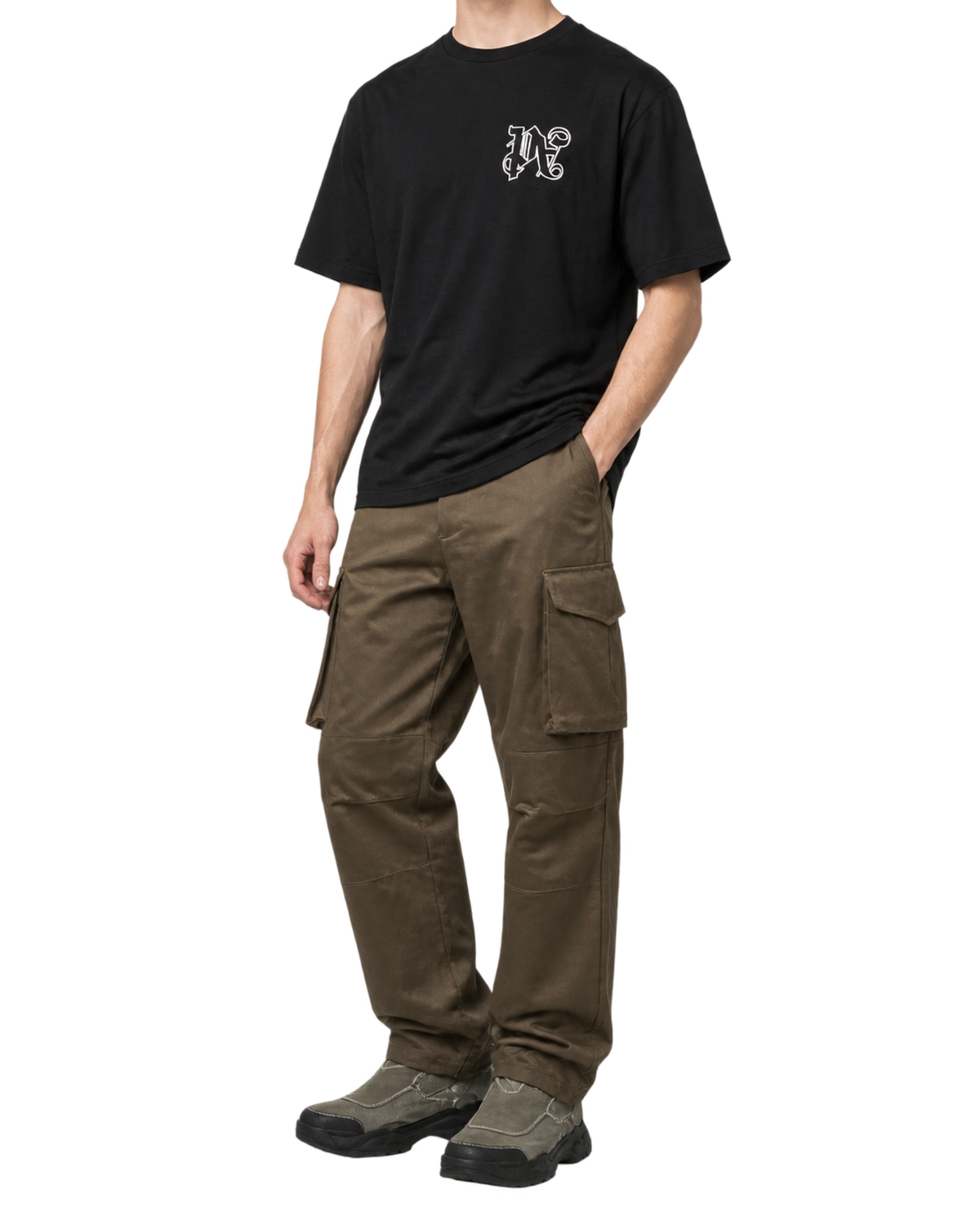 Palm Angels PA logo-embroidered T-shirt