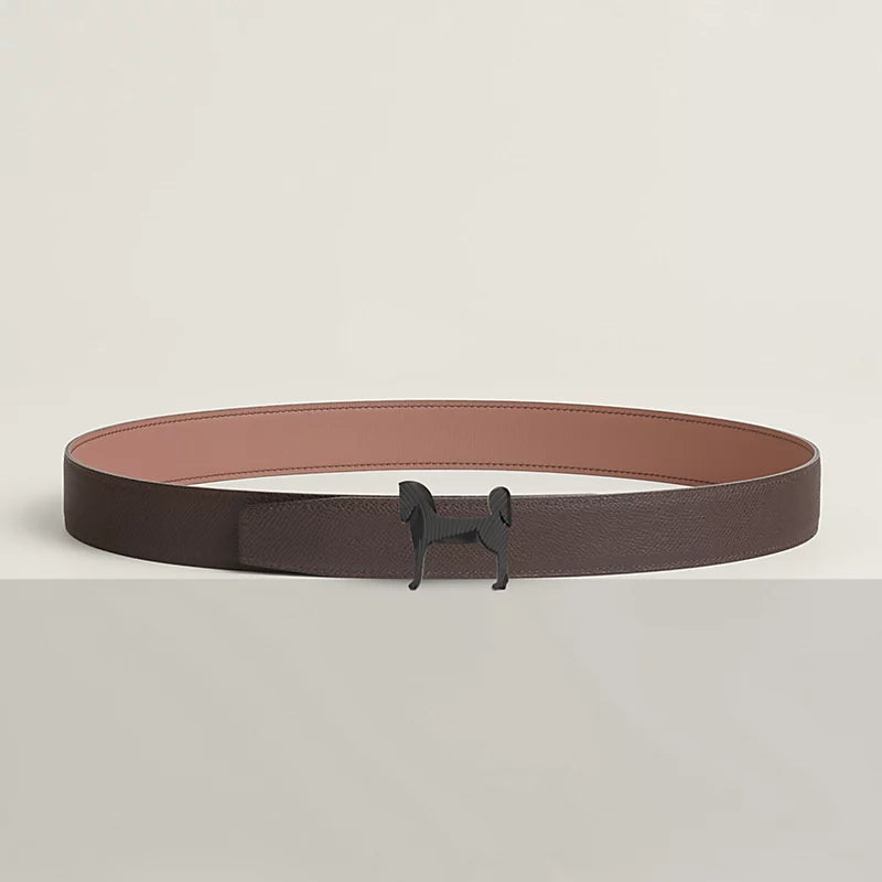 Panache Zebre belt buckle & Reversible leather strap 32 mm