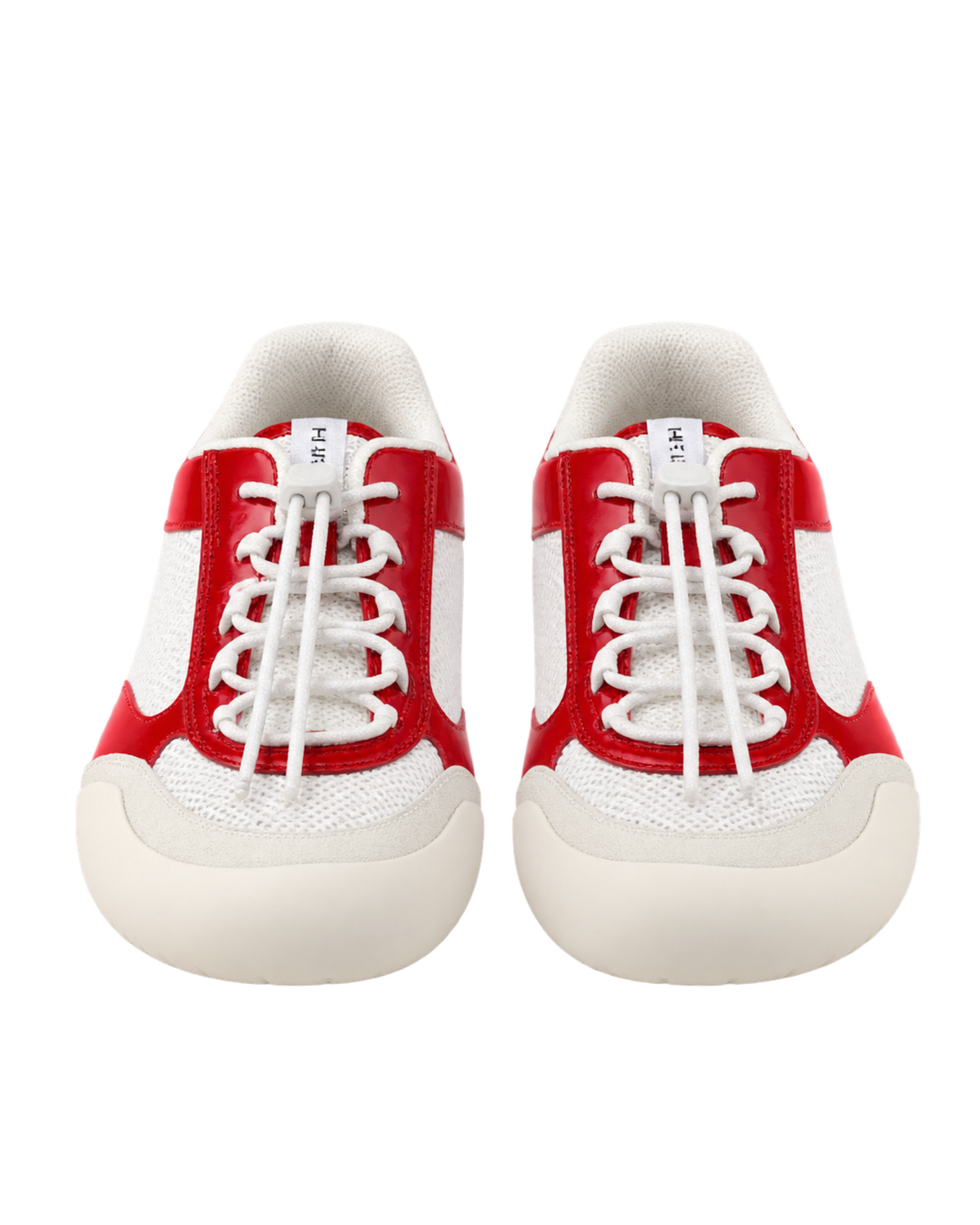 Patent Leather-Mesh Speedrock Sneakers