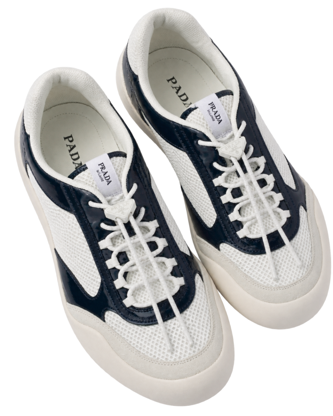 Patent Leather-Mesh Speedrock Sneakers