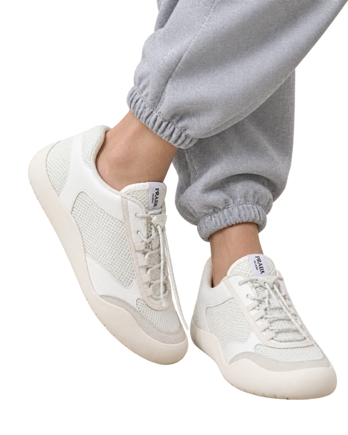 Patent Leather-Mesh Speedrock Sneakers