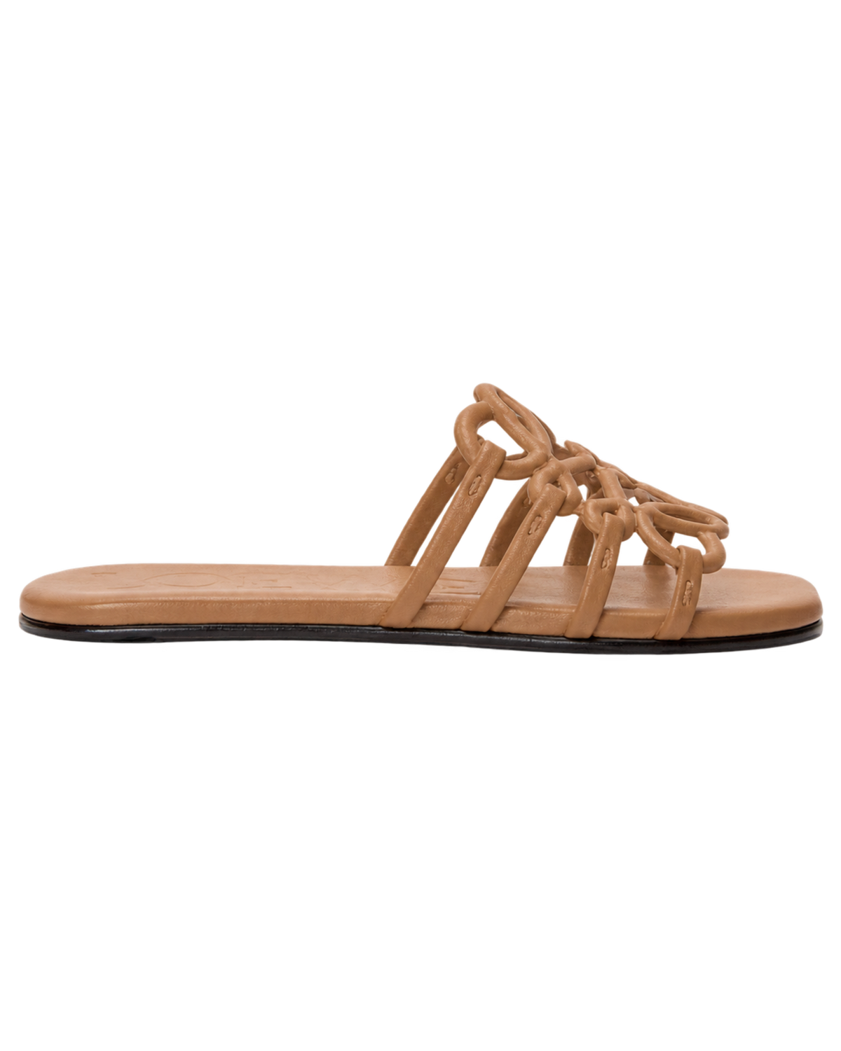 Petal Anagram slide in calfskin