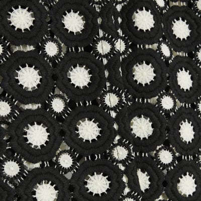 Petite Black Crochet Short Jacket