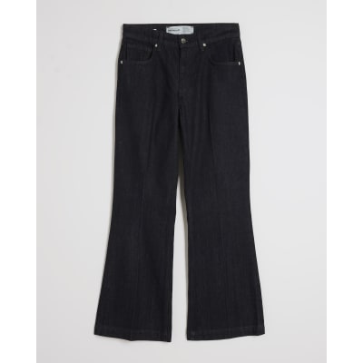 Petite Blue Mid Rise Bootcut Jeans