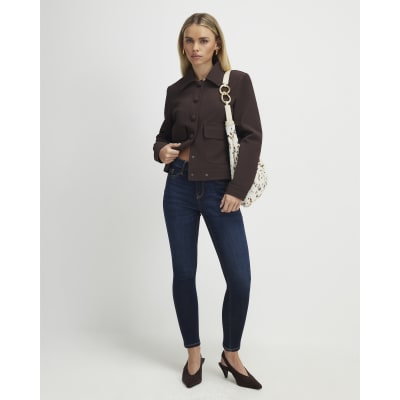 Petite Blue Sculpt Skinny Jeans