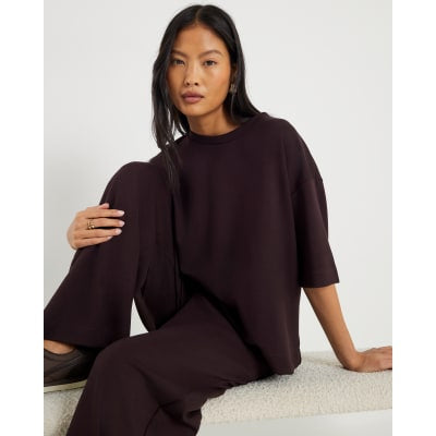 Petite Brown Premium Short Sleeve T-shirt