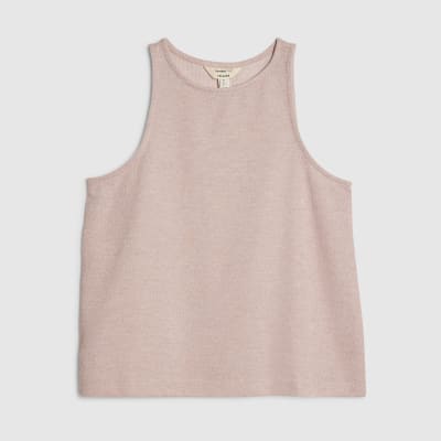 Petite Pink Metallic Vest Top