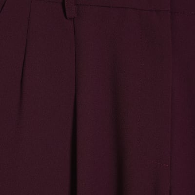 Petite Red Barrel Leg Trousers