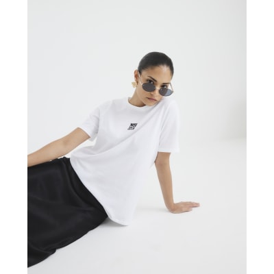 Petite White More Love Club T-Shirt