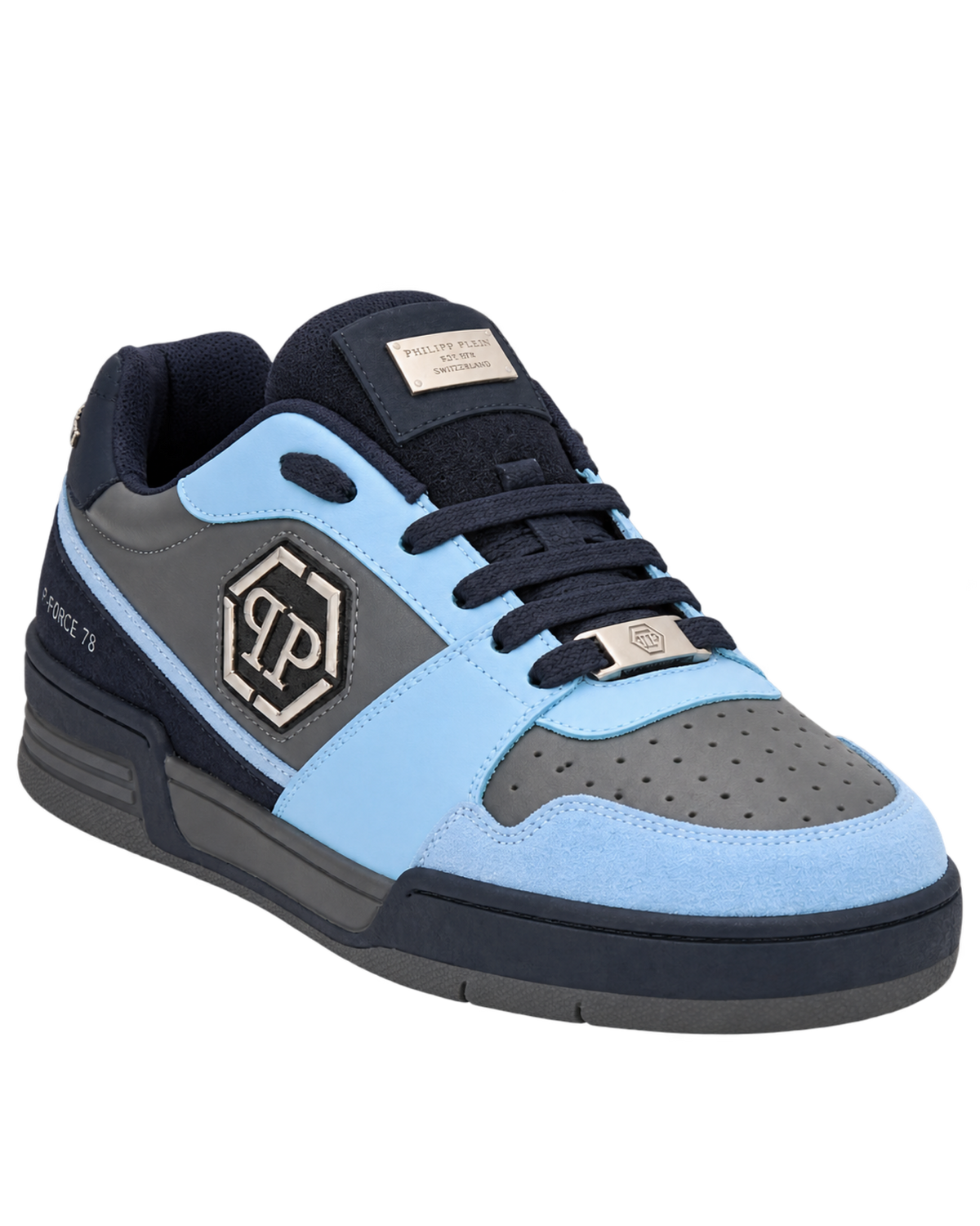 Philipp Plein P-Force 78 logo-plaque leather sneakers