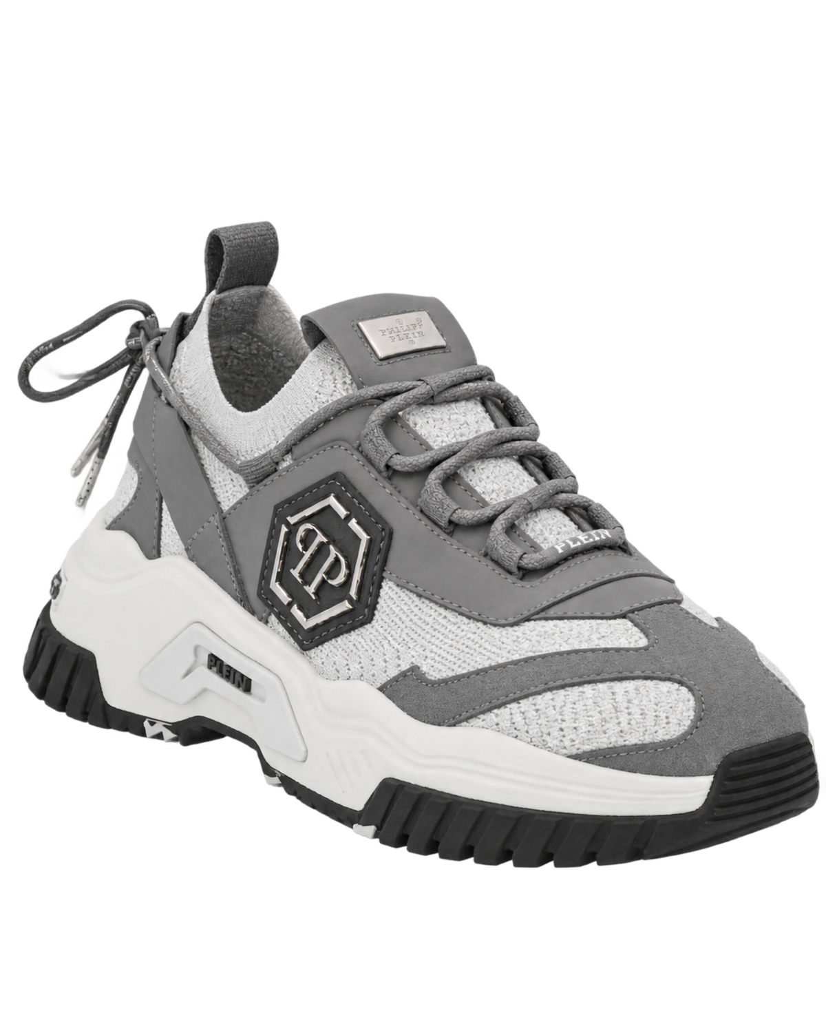 Philipp Plein predator logo-plaque trainers