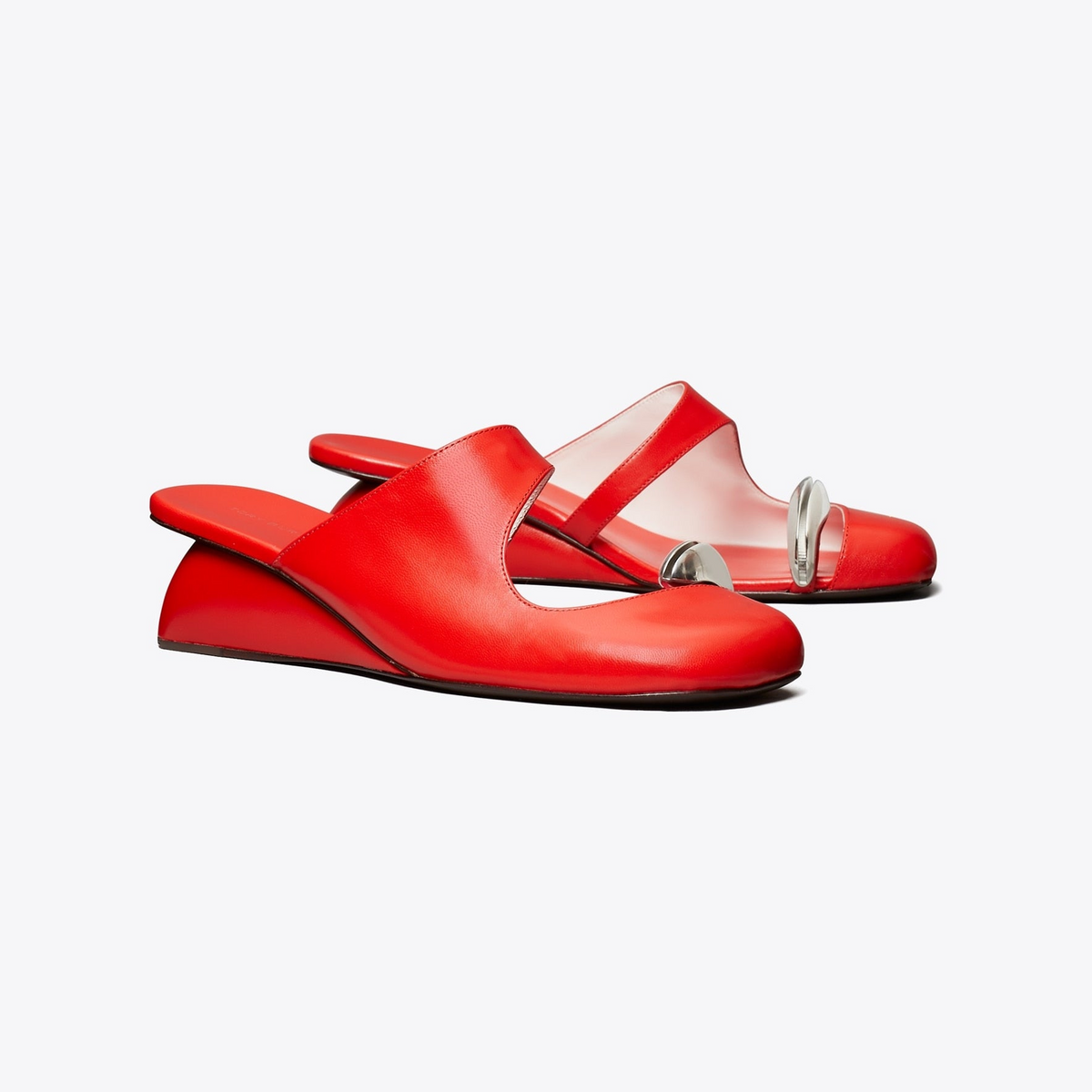 Pierced Mule Wedge