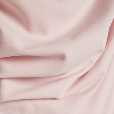 Pink Asymmetric Drape Jumpsuit